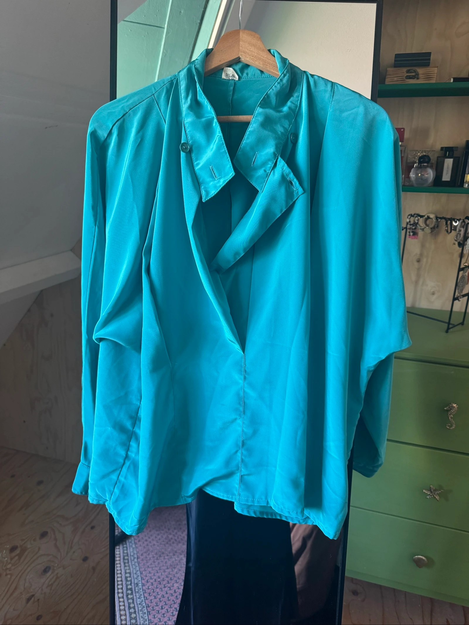 Blusa vintage turquesa – photo 6